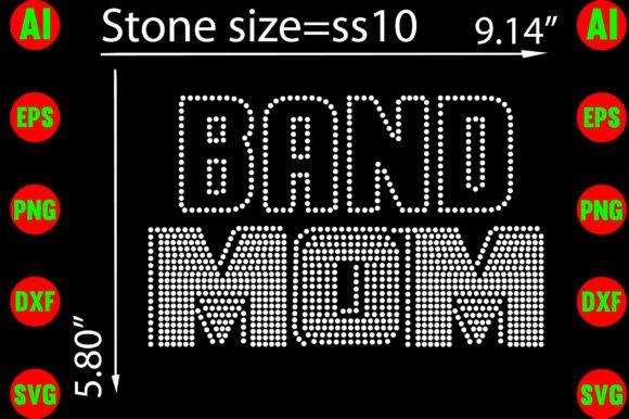 A Professional Review of the Band Mom Rhinestone Graphics for T-Shirt Designs