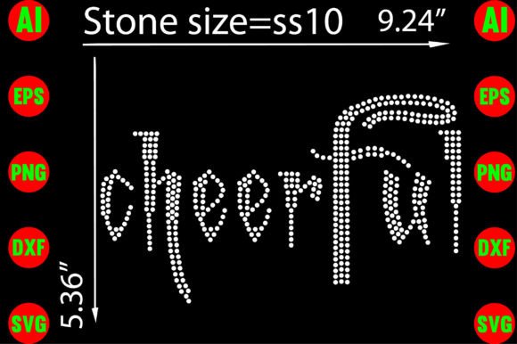 Cheerful Rhinestone Graphics for Branding & T-Shirt Designs