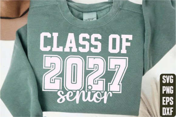 Class of 2027 Senior Graphics for T-Shirt Designs & Branding