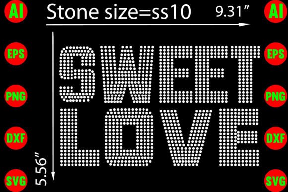 Evaluating the Sweet Love Rhinestone Templates for Product Creation