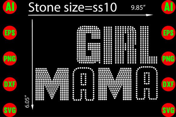 Girl Mama Rhinestone Templates: A Sparkle for T-Shirt Designs