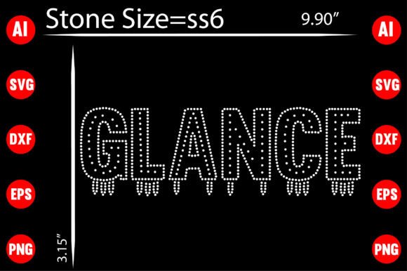 Glance Rhinestone Templates for T-Shirt Designs