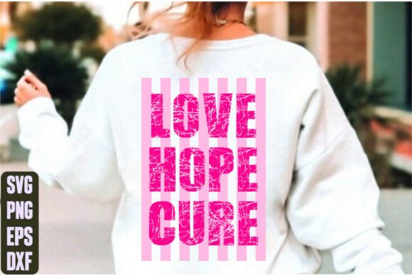 Love Hope Cure Graphics for Modern T-Shirt Designs