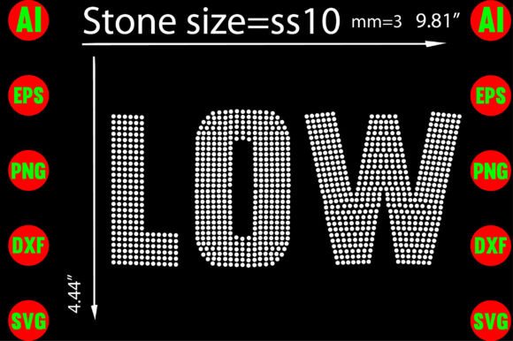 Low Rhinestone Templates Design for T-Shirt Graphics