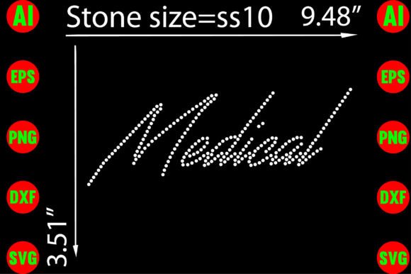 Medical Rhinestone Templates for T-Shirt Designs