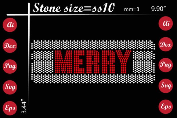 Merry Rhinestone Design Templates Review