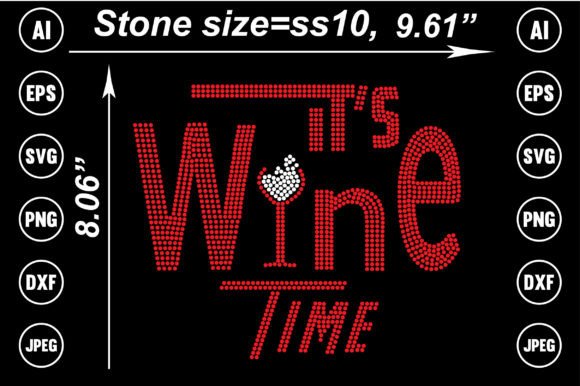 Wine Rhinestone Templates: Elevating T-Shirt Graphics
